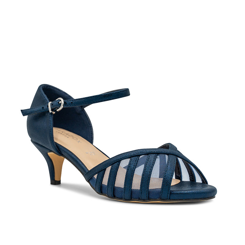 Navy wide fit shoes for liangqi wedding