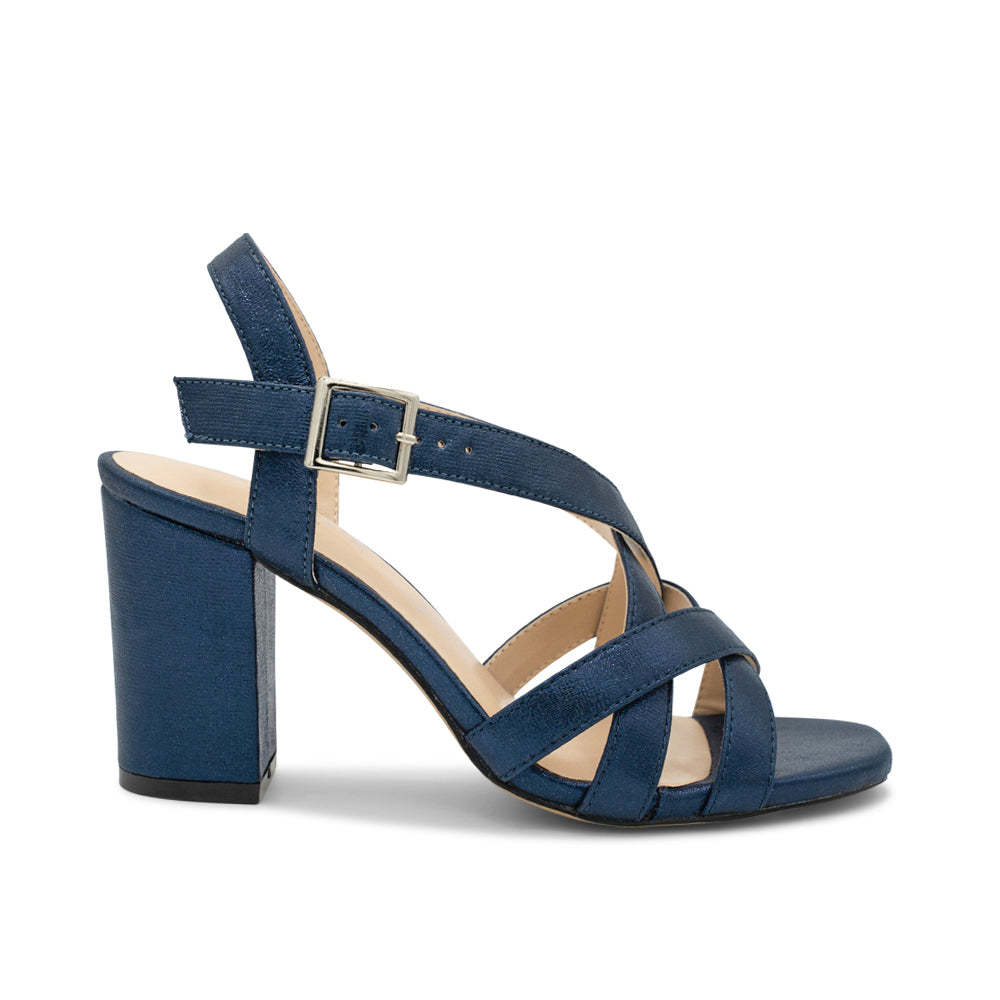 Navy sandals block heel best sale