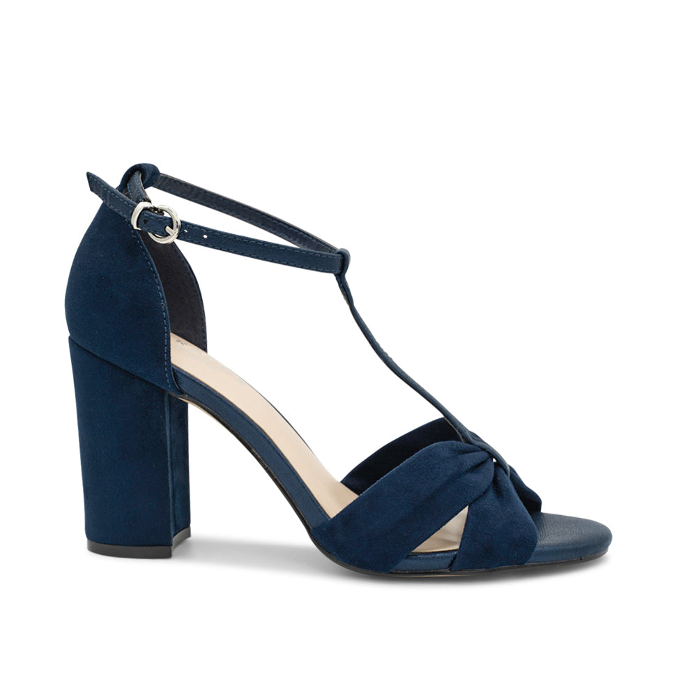 Navy blue block orders heels