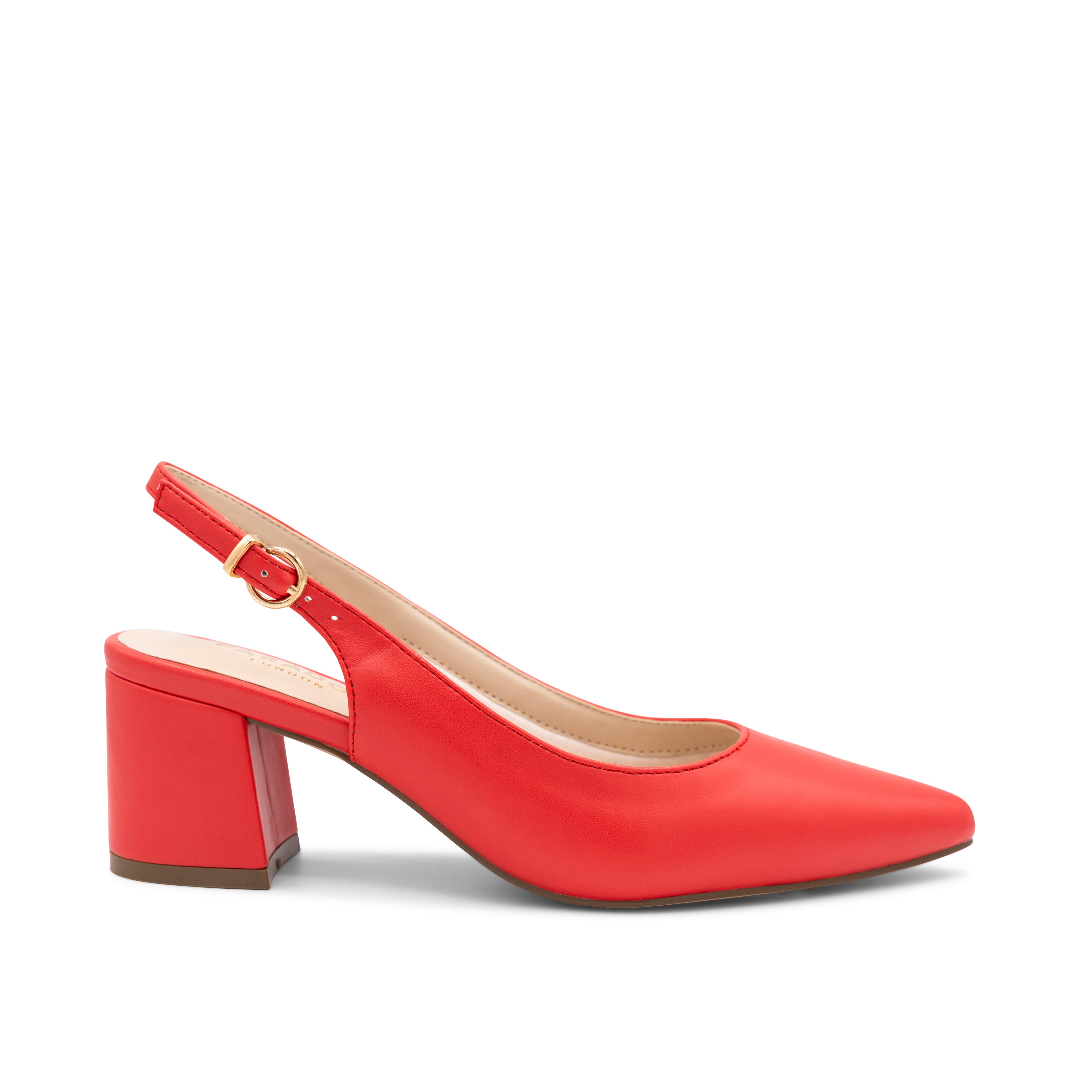 Isadora Peony Mid Block Heel Sling Back Court Shoes Paradox London