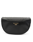 Paradox London Black Dakini Shimmer Clutch Bag