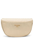 Paradox London Champagne Dakini Shimmer Clutch Bag