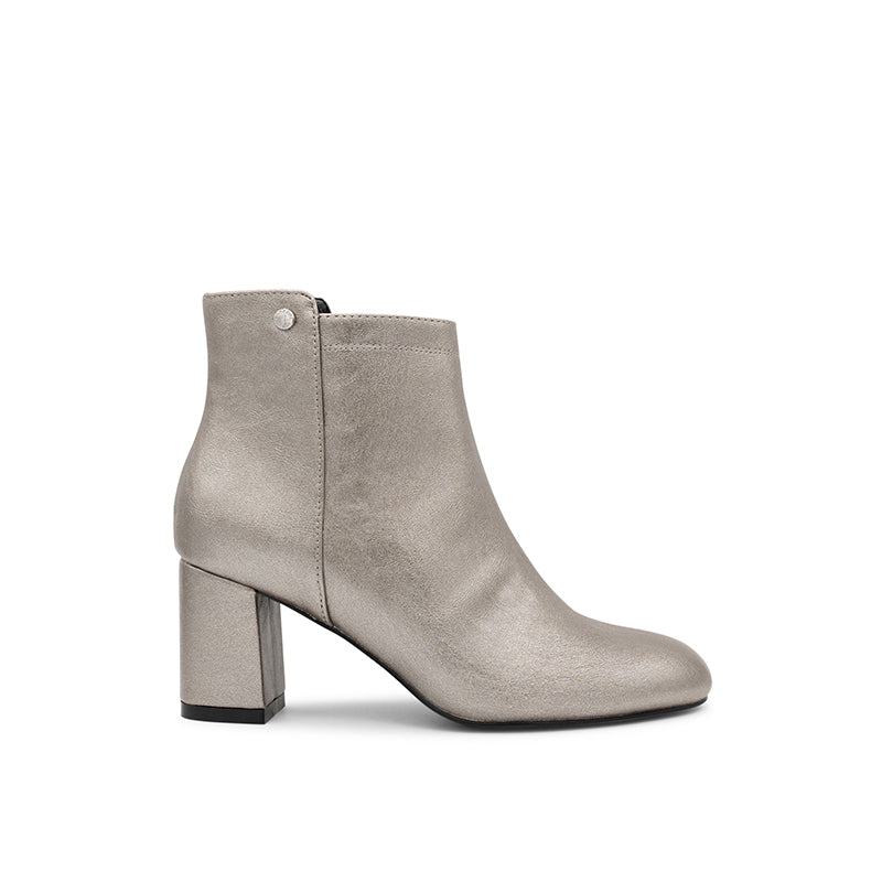 Paradox London Aria Pewter Heeled Boots