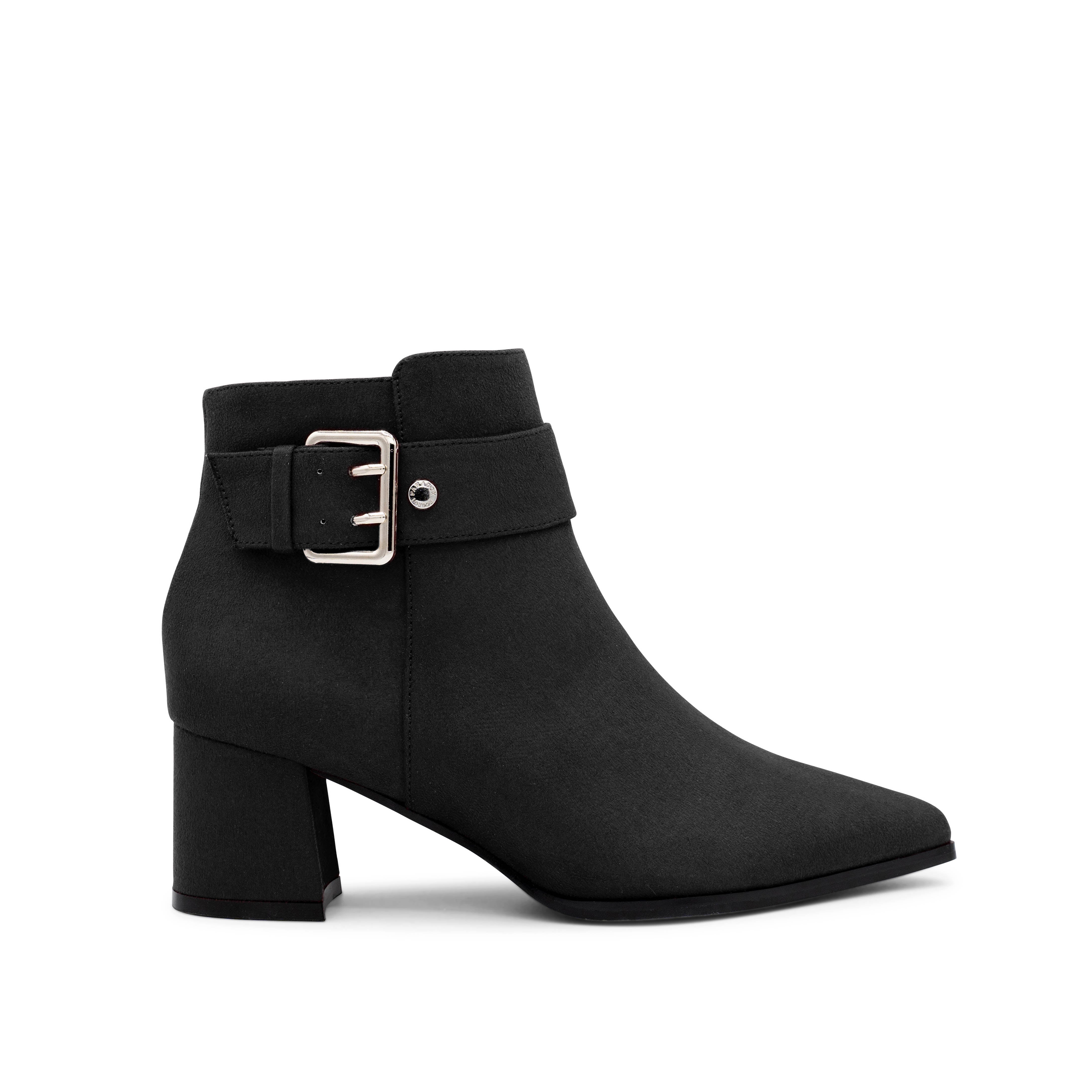 Paradox London Aspen Black Heeled Boots