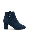 Paradox London Billie Wide Fit Navy Ankle Boots