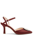 Paradox London Cerys Burgundy Stiletto Heels