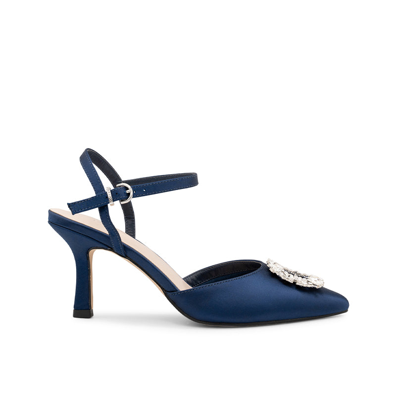 Paradox London Cerys Navy Stiletto Heels