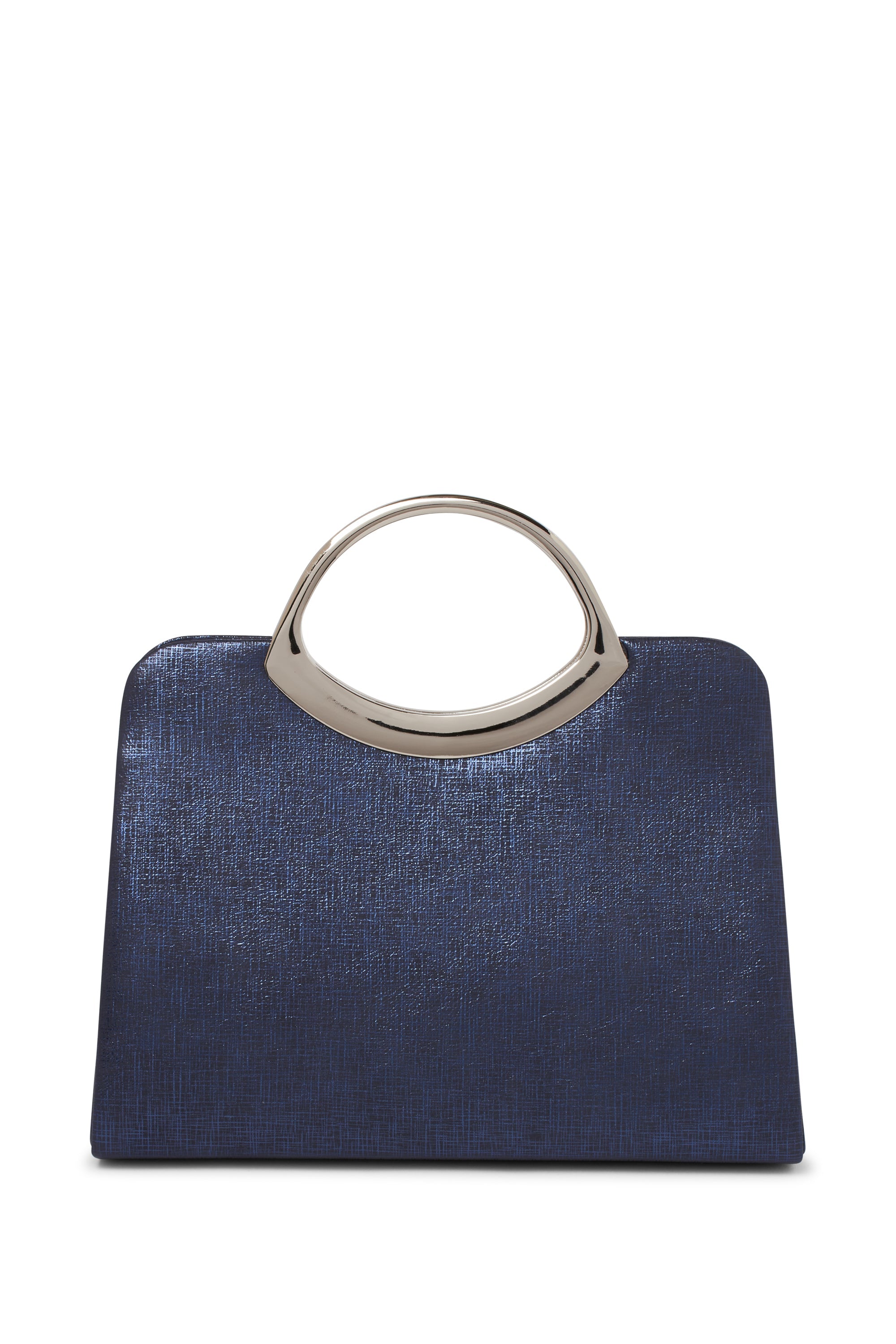 Paradox London Structured Shimmer Navy Bag