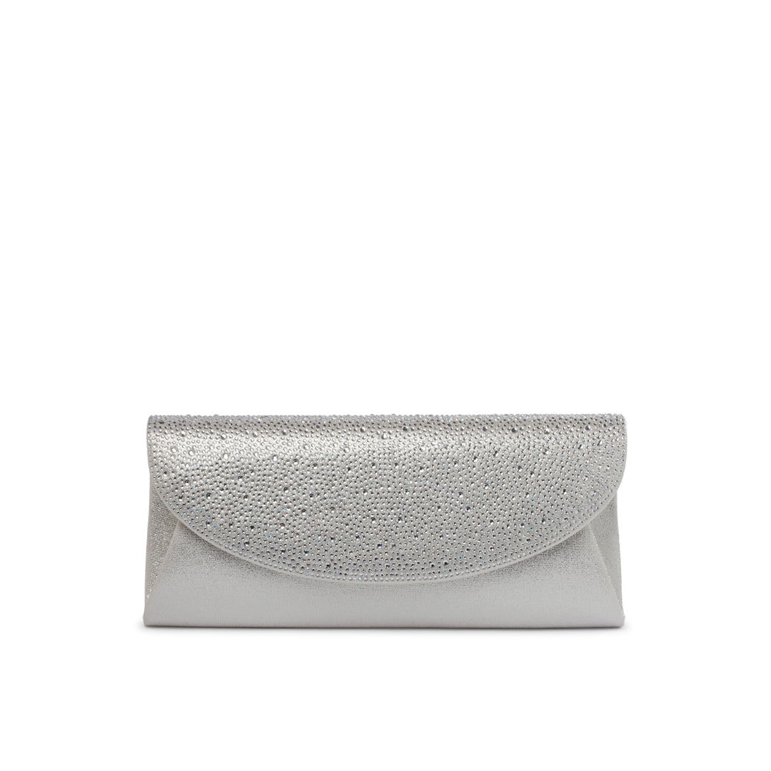 Paradox London Silver Clutch Bag