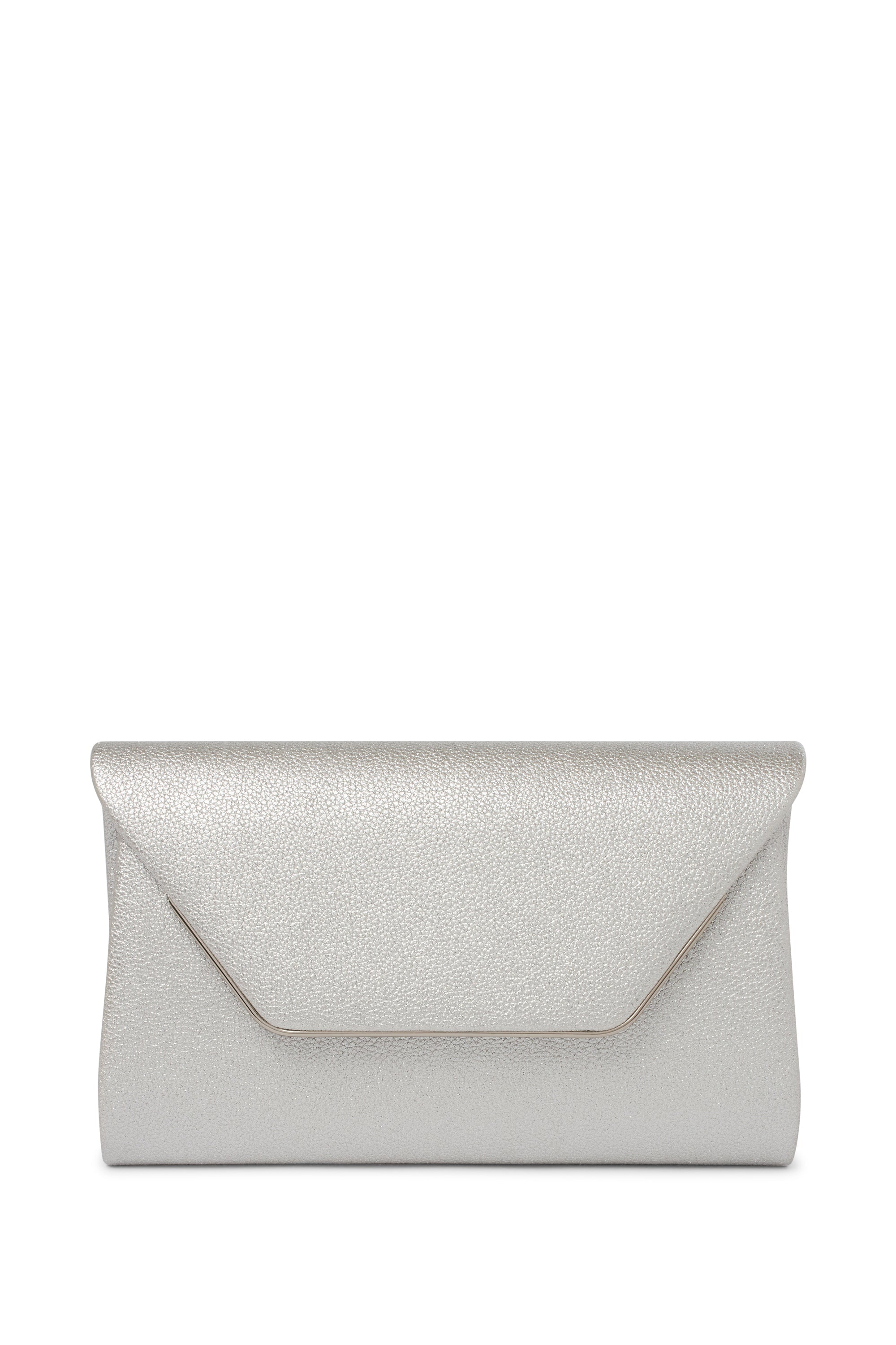 Paradox London Glitter silver Clutch Bag