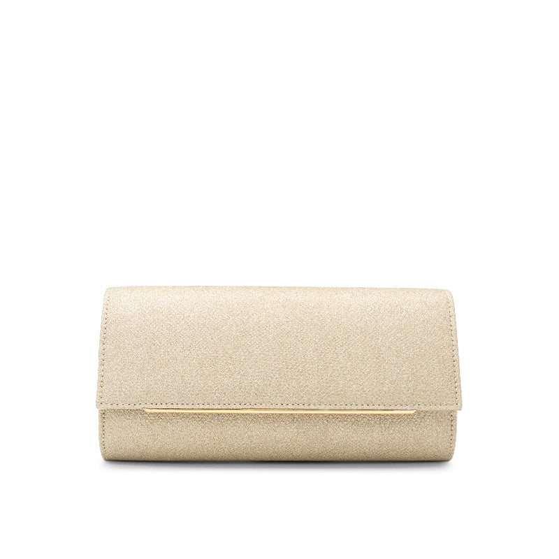 Paradox London Dilara Champagne Clutch Bag