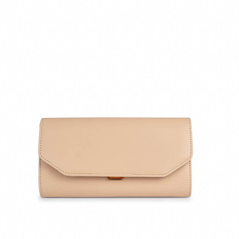 Paradox London Dilys Nude Clutch Bag