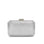 Paradox London Dimitra Silver Box Clutch Bag 