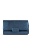 Paradox London Navy Shimmer Dinah Clutch Bag