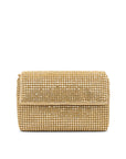 Paradox London Donatella Gold Soft Clutch Bag