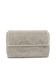 Paradox London Donatella Silver Soft Clutch Bag