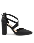 Paradox London Felicia Wide Fit Black Block Heels