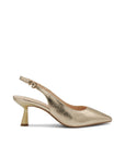 Paradox London Gold Slingback Heel Court Shoes