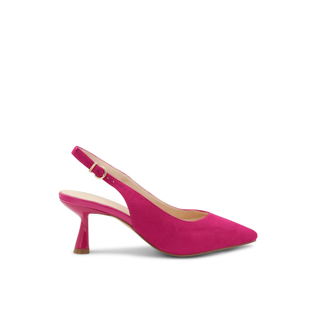 Paradox London Fuchsia Slingback Heel Court Shoes