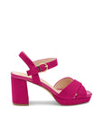 Paradox London Leya Fuschia Block Heeled Sandals