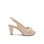 Paradox London Nude Slingback Mules Heeled Sandals