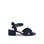 Paradox London Navy Block Heel Wide Fit Sandals