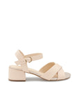 Paradox London Nude Block Heel Wide Fit Sandals