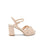 Paradox London Nerita Nude Wide Fit Heeled Sandals