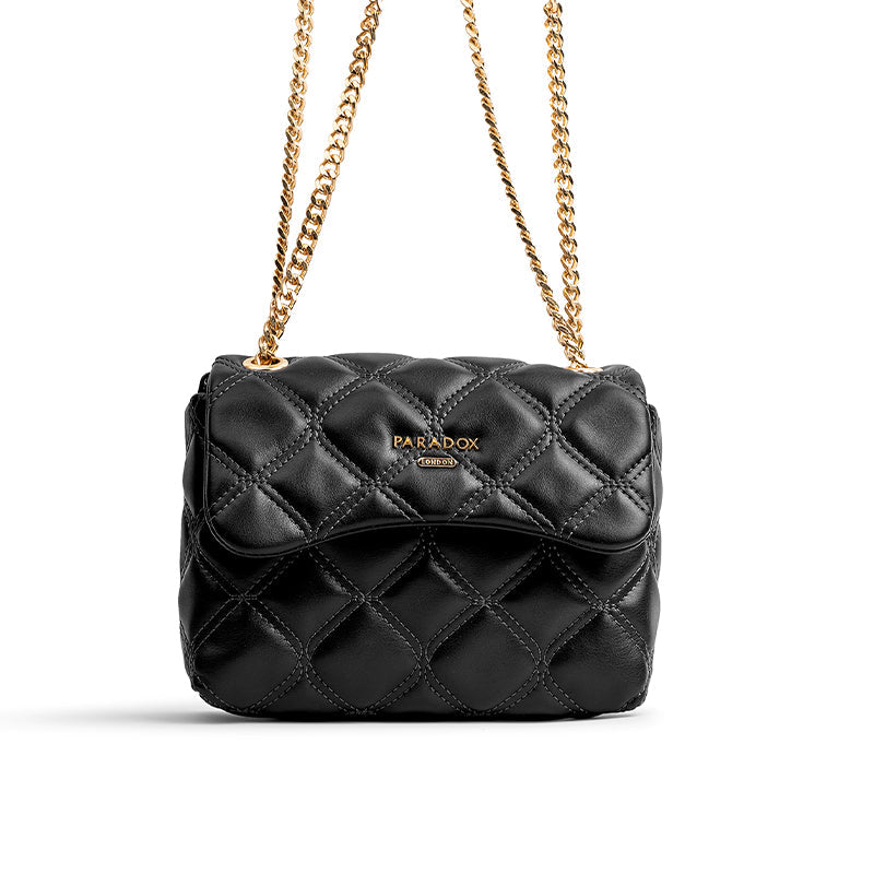 Paradox London Odin Navy Quilted Handbag