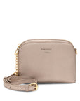 Paradox London Olive Pewter Faux Leather Crossbody Bag