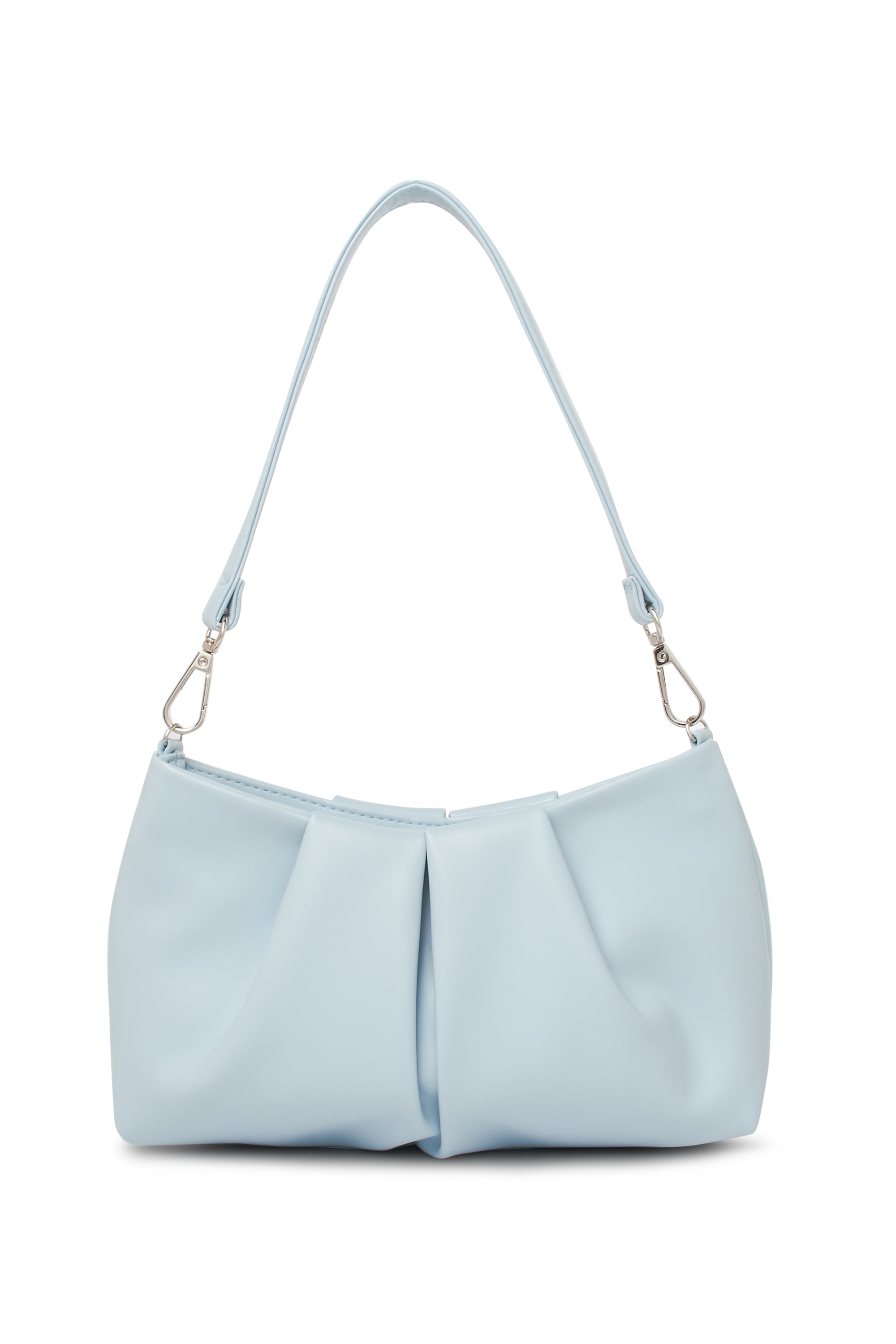 Paradox London Soft Rouched Powder Blue Shoulder Bag