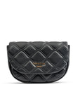 Paradox London Ozora Black Quilted Clutch bag