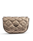 Paradox London Ozora Champagne Quilted Clutch bag