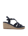 Wedge Navy Comfort Fit Sandals