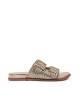 Flat gold comfort fit sandals by Paradox London