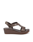 Wedge bronze comfort fit sandals