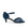 Paradox London Evelyn Navy Wide Fit Black Kitten heeled Sandal 